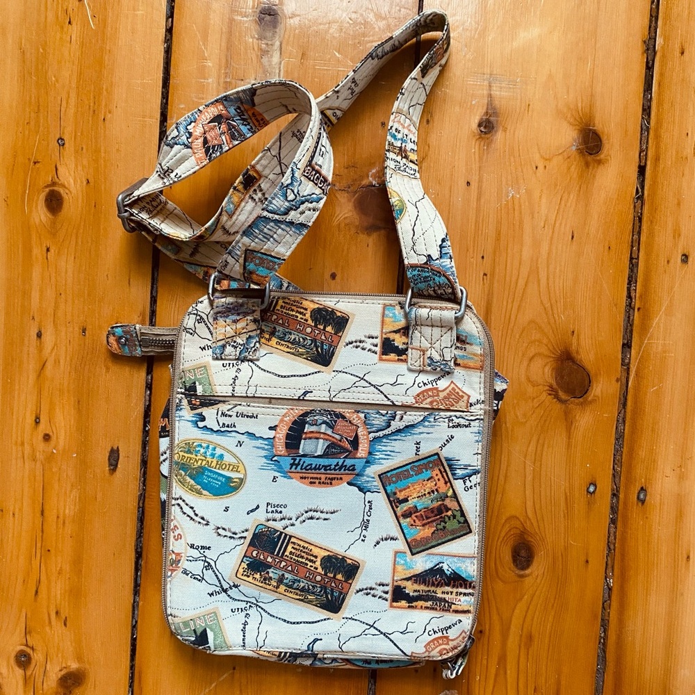 Vintage Fossil St Moritz Crossbody Handbag - Picture 3 of 9